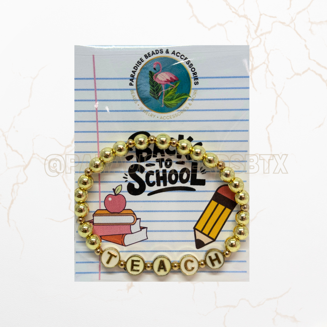 Teacher Bead Bracelet