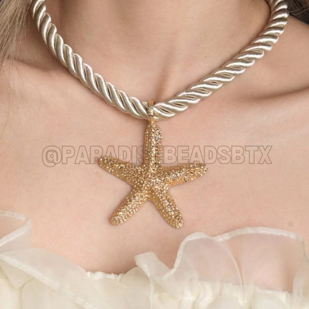 Starfish on Nylon Chord Necklace