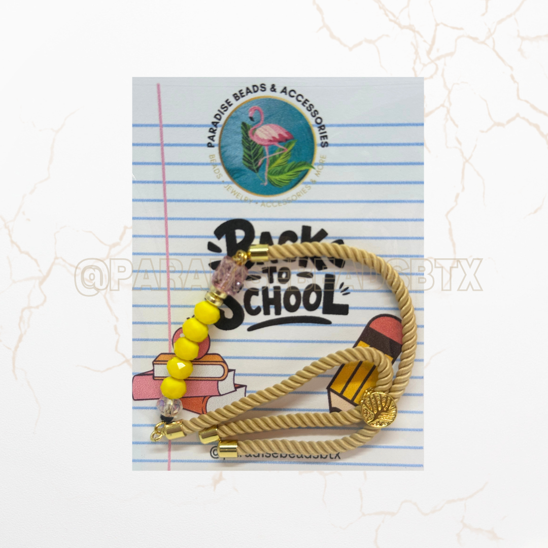 Pencil Bead Ajustable Bracelet
