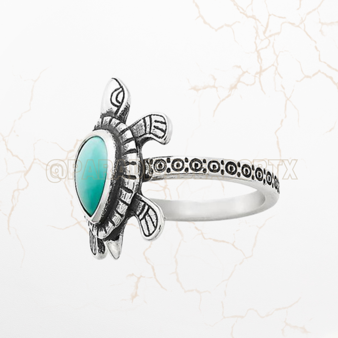 s925 Silver Turtle Ring