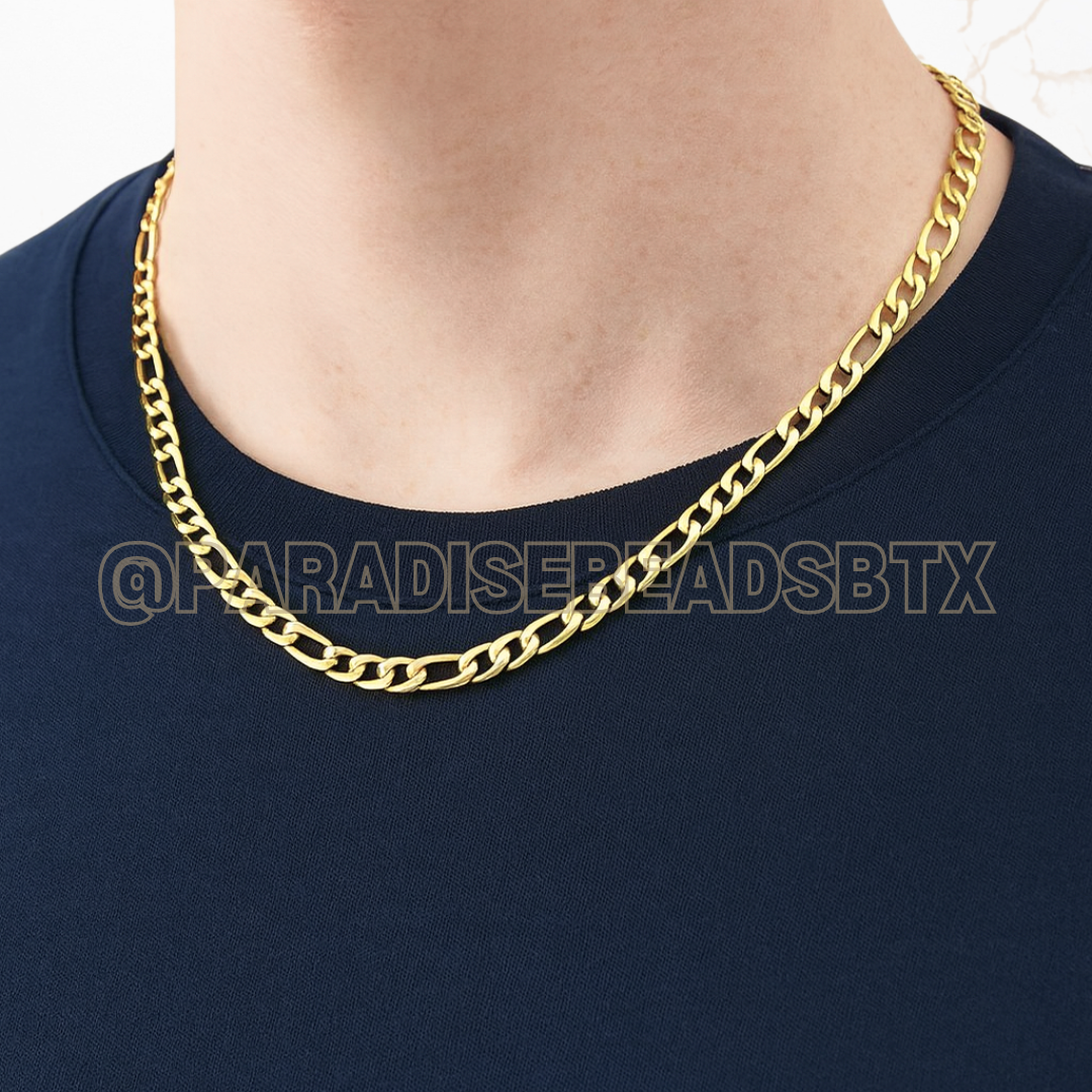 18k Gold Filled 3.7 mm Figaro Chain