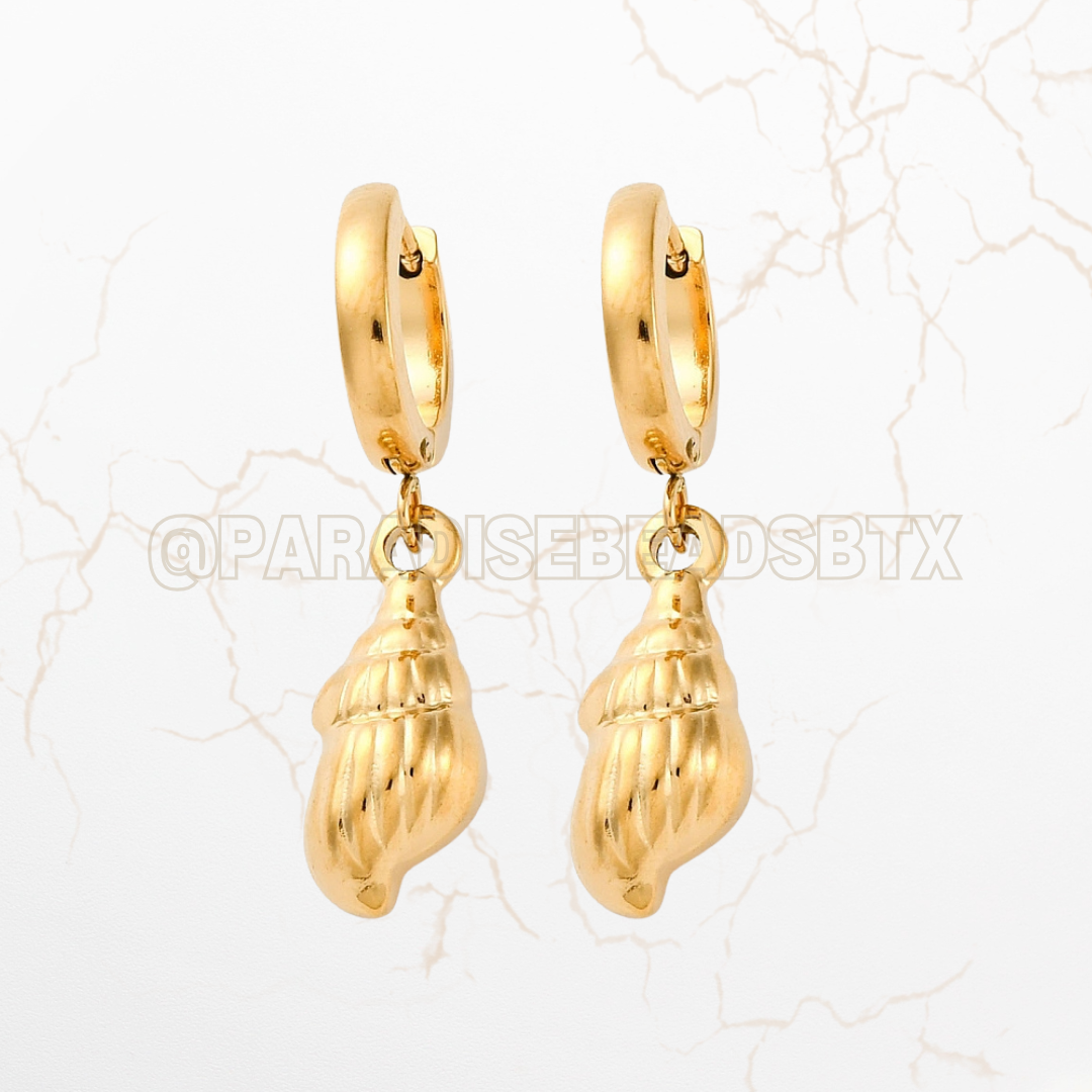 Stainless Steel Shell Earrings