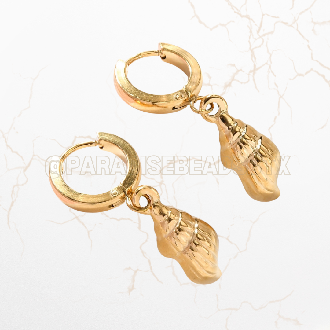 Stainless Steel Shell Earrings