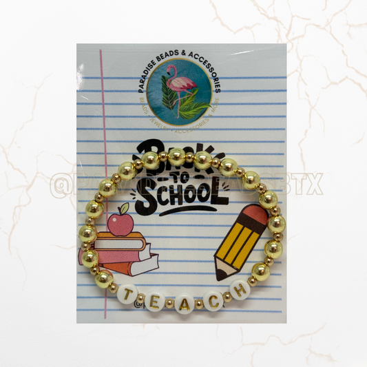 Teacher Bead Bracelet