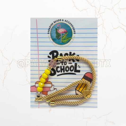 Pencil Bead Ajustable Bracelet