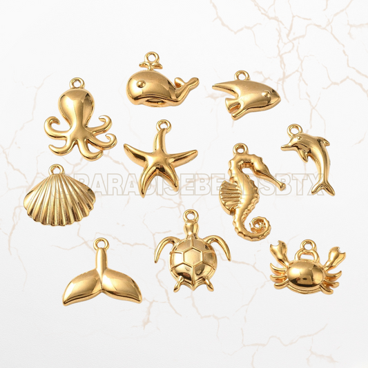 Stainless Steel Sea Themed Charms